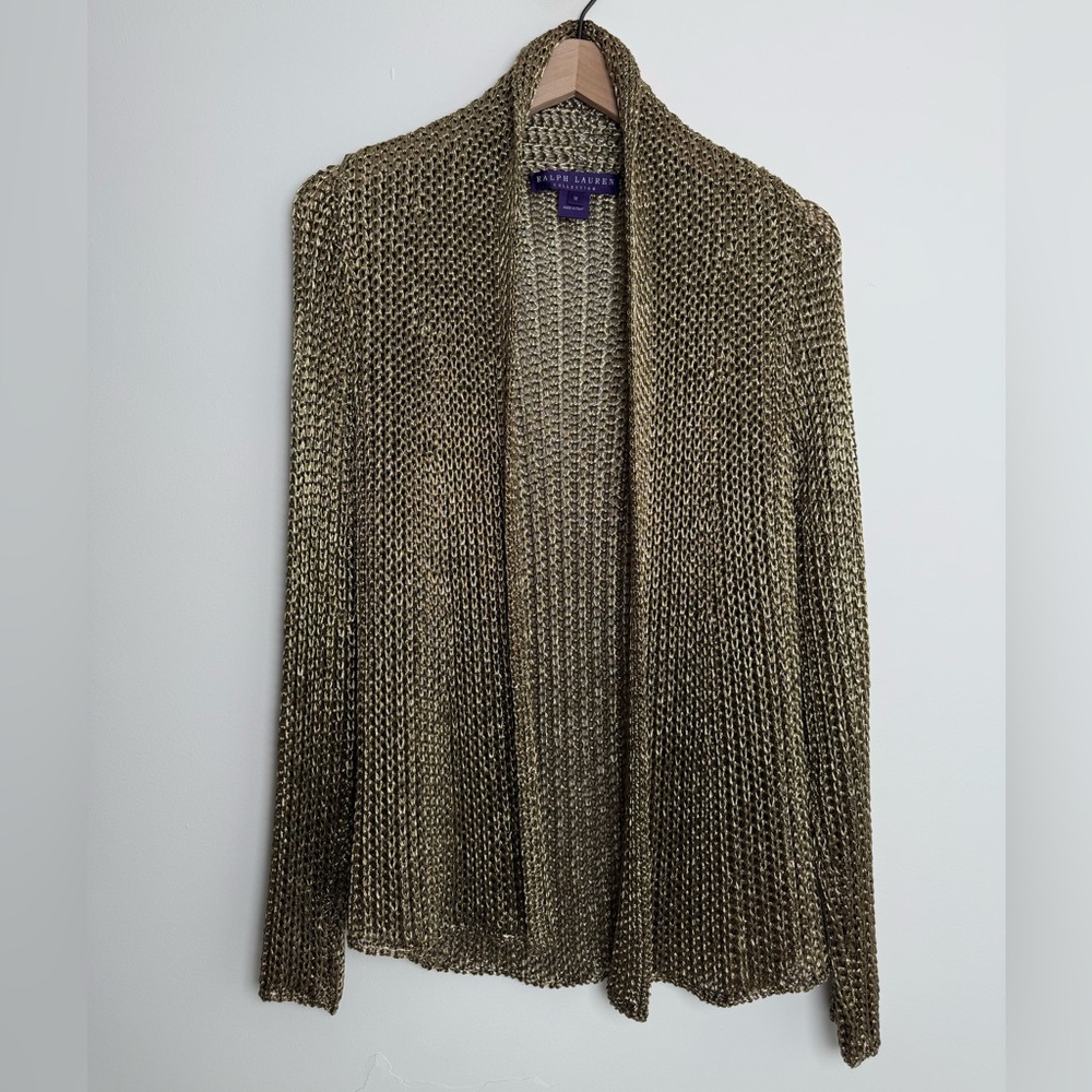 Ralph Lauren Purple Label silk metallic knit